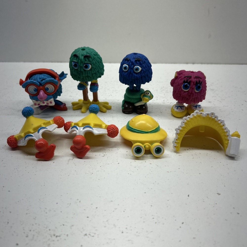 Vintage 1989 McDonald's Funny Fry Friends Fry Guys Lot of 4 Happy Meal Toys